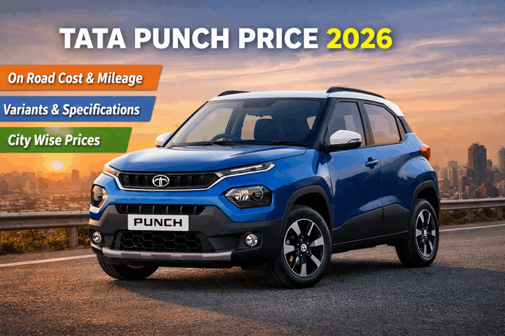 Tata Punch Price 2026: On Road Price, Variants, Mileage & Specs