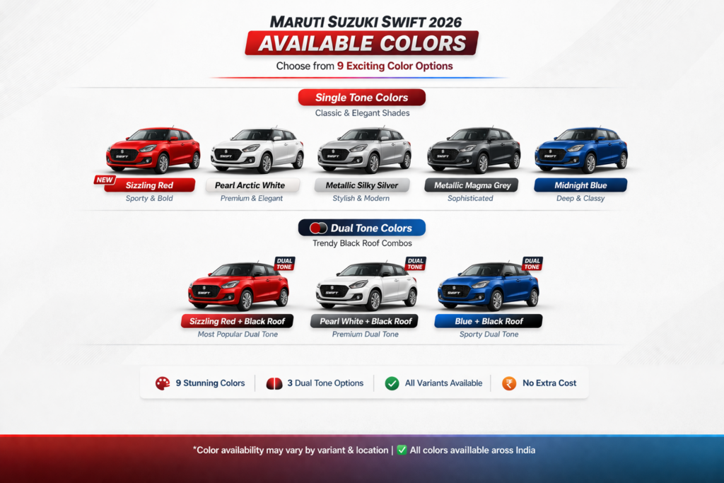 Swift Color Available