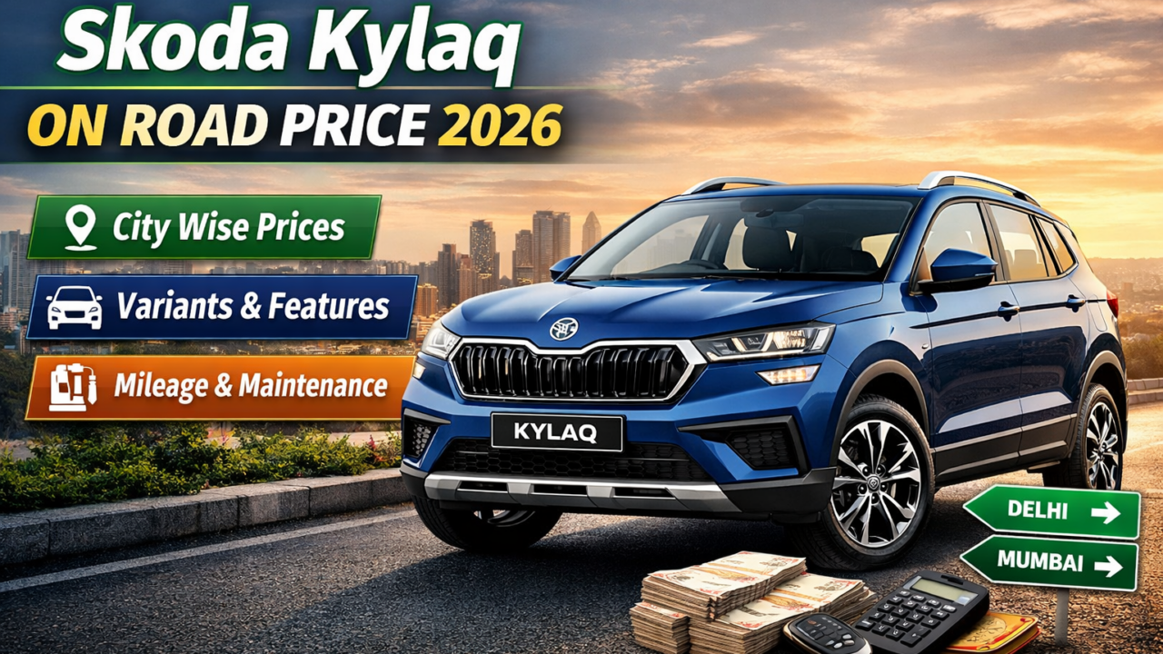 Skoda Kylaq On Road Price 2026 in India: City Wise Price & Variants