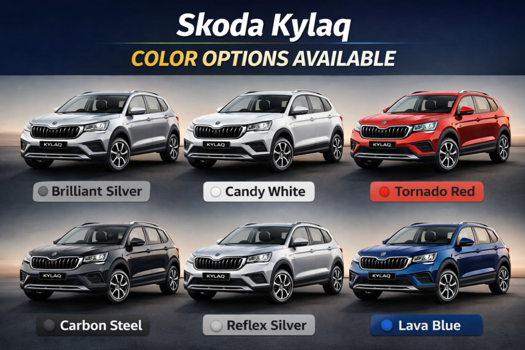 Skoda Kylaq Color Option Available