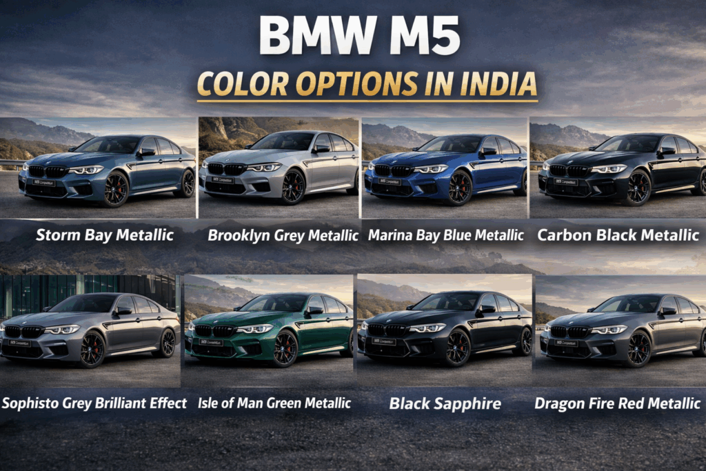 BMW M5 Color Options in India