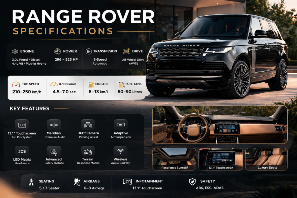 Range Rover Features and Specifications